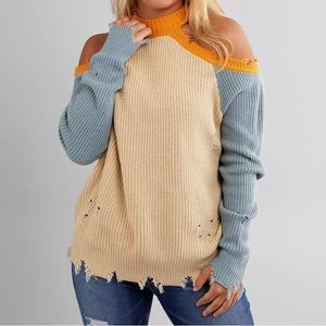 BKE Distressed Sweater
